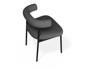 Marlowe Diningchair Black Sohogrey
