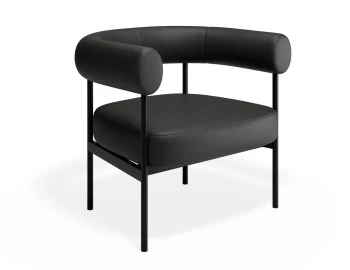 Marlowe Loungechair Black Blackpu