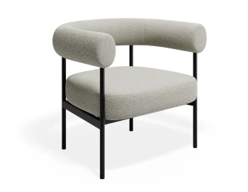 Marlowe Loungechair Black Ivory