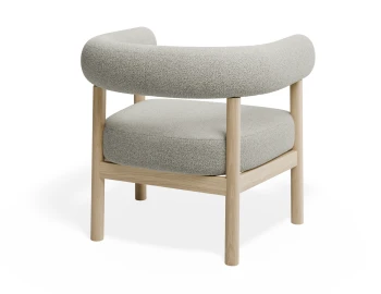 Marlowe Loungechair Oak Ivory