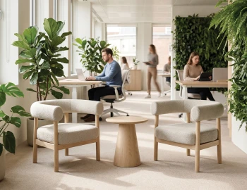 Marlowe Lounge Ivory Natural Wood Lifestyle