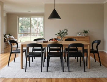 Nordica Table 200 Black Chairs Sururban Home