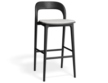 Miav2 Barstool Black Geometricpattern