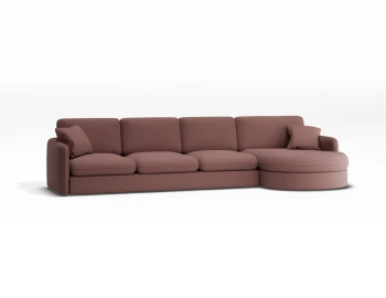 Monte 5seaterpillow Mediumchaise Desirecoral