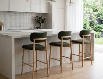 Modern Green Counter Stool