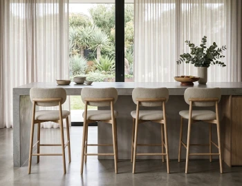 Oskar Fabric Counter Stool