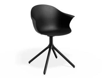 Pebble Armchair Blackseat Swivelbase