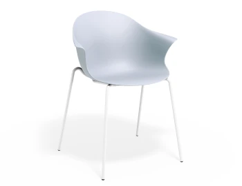 Pebble Armchair Palebluev3seat 4postwhite