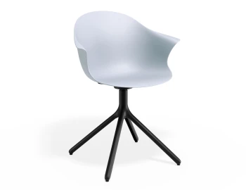Pebble Armchair Palebluev3seat Swivelbase