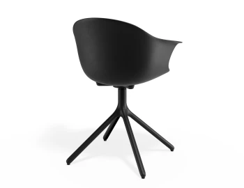Pebble Armchair Blackseat Swivelbase