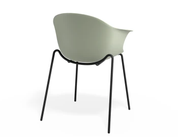 Pebble Armchair Greenseat 4postblack