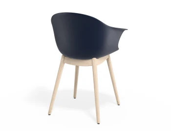 Pebble Armchair Navyseat Beechbase