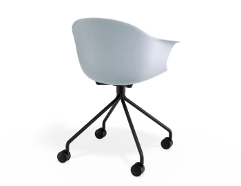Pebble Armchair Palebluev3seat Pyramidcastors