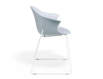 Pebble Armchair Palebluev3seat Sledwhite