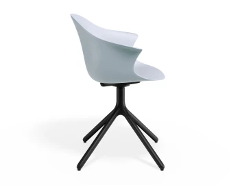 Pebble Armchair Palebluev3seat Swivelbase