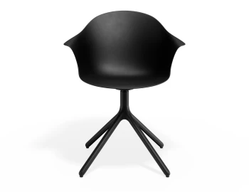 Pebble Armchair Blackseat Swivelbase