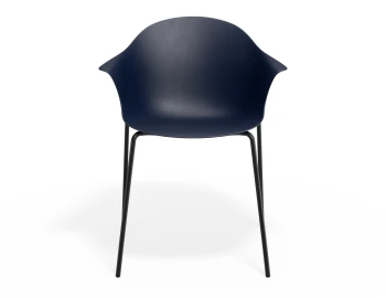 Pebble Armchair Navyseat 4postblack