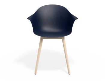 Pebble Armchair Navyseat Beechbase