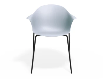 Pebble Armchair Palebluev3seat 4postblack