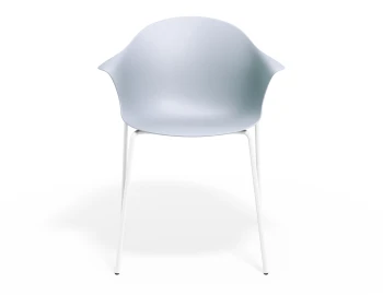 Pebble Armchair Palebluev3seat 4postwhite