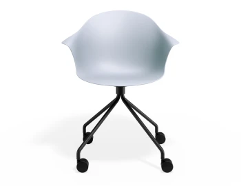 Pebble Armchair Palebluev3seat Pyramidcastors