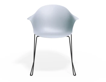Pebble Armchair Palebluev3seat Sledblack