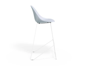 Pebble Barstool Palebluev3seat Whiteframe