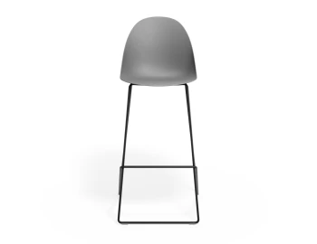 Pebble Barstool Greyseatv2 Blackframe