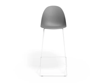 Pebble Barstool Greyseatv2 Whiteframe