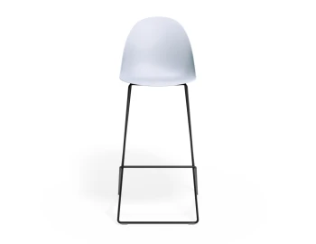 Pebble Barstool Palebluev3seat Blackframe