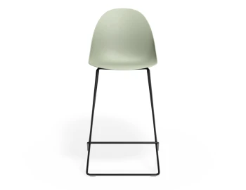 Pebble Kitchenstool Greenseat Blackframe