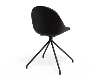 Pebble Chair Blackpuseat Pyramidfixed