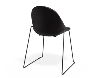 Pebble Chair Blackpuseat Sledblack