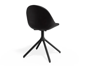 Pebble Chair Blackpuseat Swivelbase