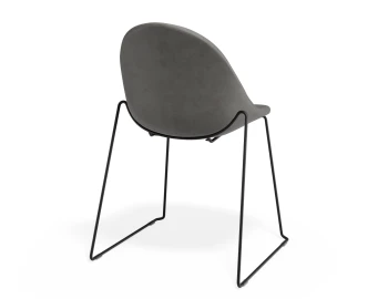 Pebble Chair Greypuseat Sledblack