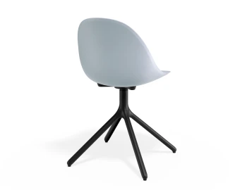 Pebble Chair Palebluev3seat Swivelbase