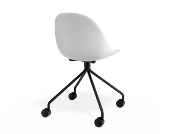 Pebble Chair Whiteseat Pyramidcastors