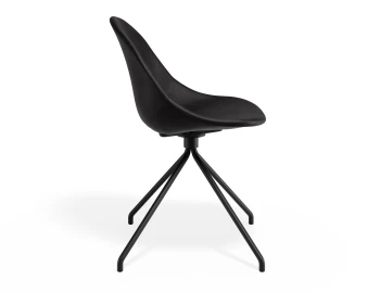 Pebble Chair Blackpuseat Pyramidfixed