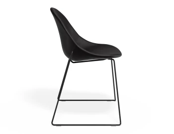 Pebble Chair Blackpuseat Sledblack