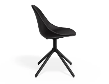Pebble Chair Blackpuseat Swivelbase