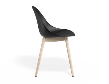 Pebble Chair Blackseat Beechbase