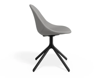 Pebble Chair Cloudgreyfabricseat Swivelbase