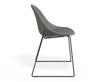 Pebble Chair Greypuseat Sledblack