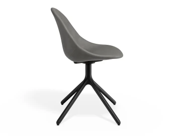 Pebble Chair Greypuseat Swivelbase