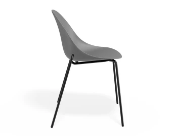 Pebble Chair Greyseatv2 4postblack