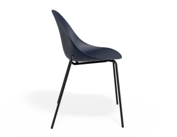 Pebble Chair Navyseat 4postblack