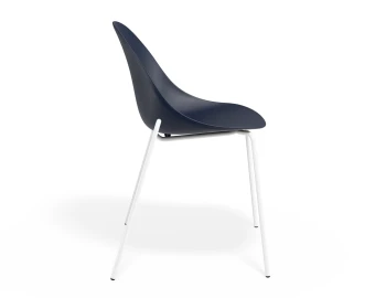 Pebble Chair Navyseat 4postwhite