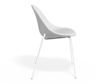 Pebble Chair Whitepuseat 4postwhite