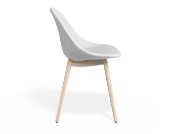 Pebble Chair Whitepuseat Beechbase