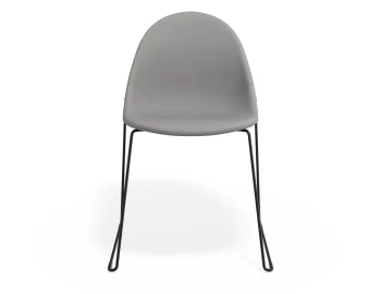 Pebble Chair Cloudgreyfabricseat Sledblack